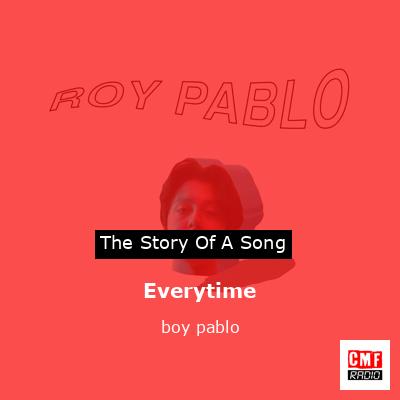 final cover Everytime boy pablo