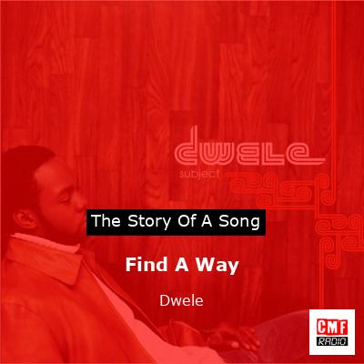 final cover Find A Way Dwele
