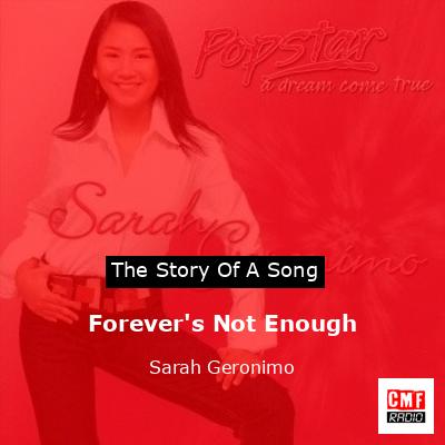 final cover Forevers Not Enough Sarah Geronimo