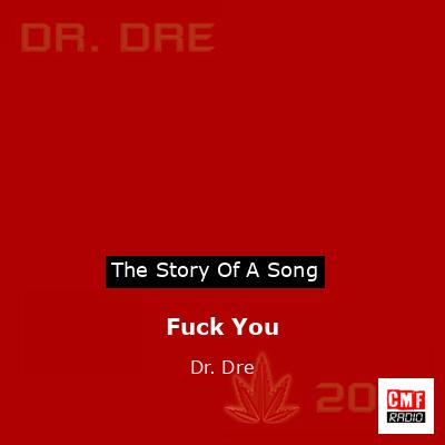 final cover Fuck You Dr. Dre