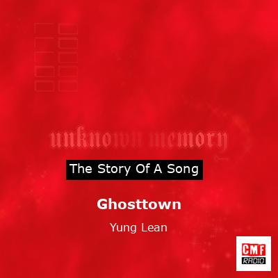final cover Ghosttown Yung Lean