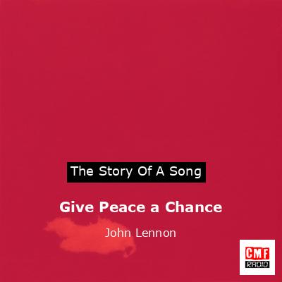 final cover Give Peace a Chance John Lennon