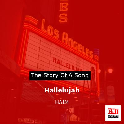 final cover Hallelujah HAIM