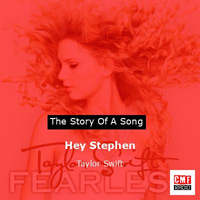 final cover Hey Stephen Taylor Swift