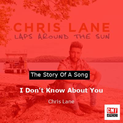 final cover I Dont Know About You Chris Lane
