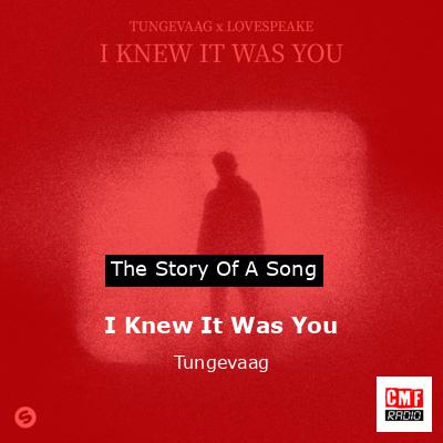 I Knew It Was You – Tungevaag