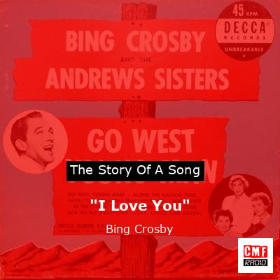 final cover I Love You Bing Crosby