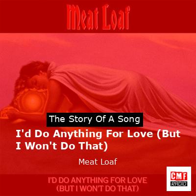 final cover Id Do Anything For Love But I Wont Do That Meat Loaf