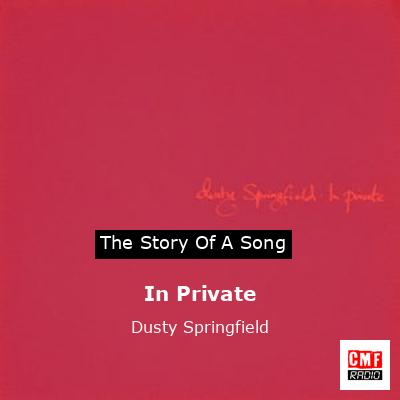 final cover In Private Dusty Springfield