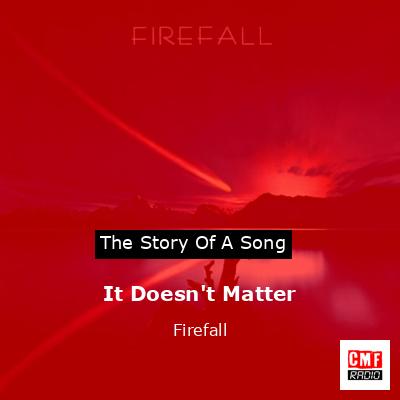 final cover It Doesnt Matter Firefall