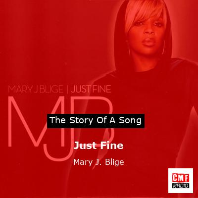 final cover Just Fine Mary J. Blige
