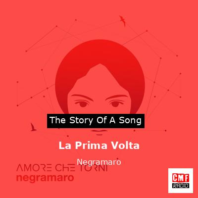 final cover La Prima Volta Negramaro