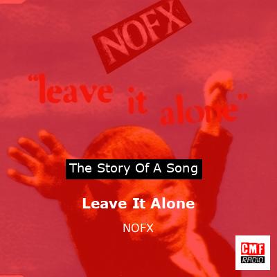 final cover Leave It Alone NOFX
