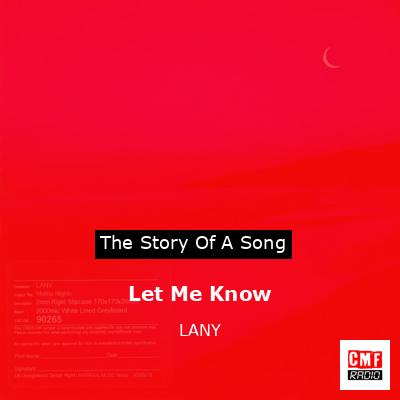 Let Me Know – LANY