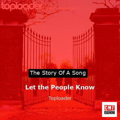 final cover Let the People Know Toploader