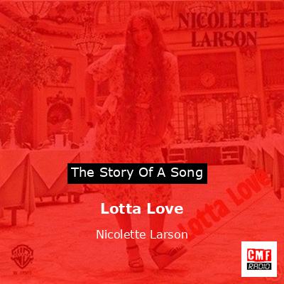 Lotta Love – Nicolette Larson