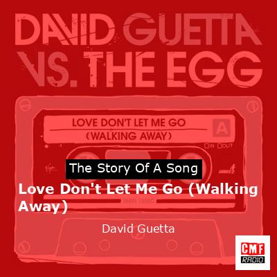 Love Don’t Let Me Go (Walking Away) – David Guetta