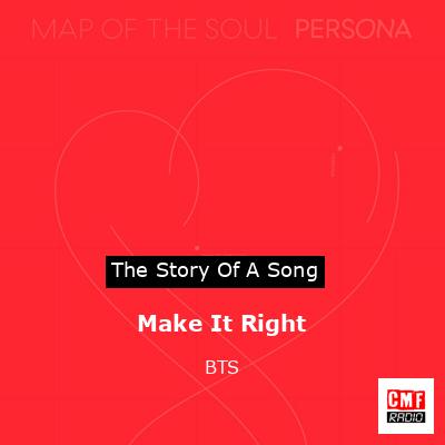 final cover Make It Right BTS