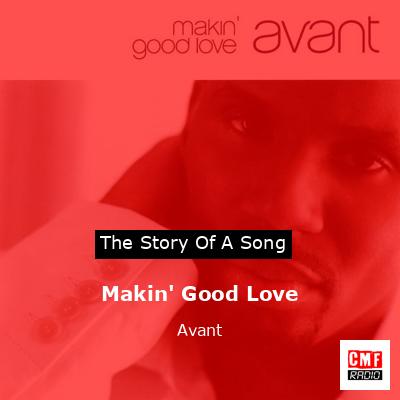 final cover Makin Good Love Avant