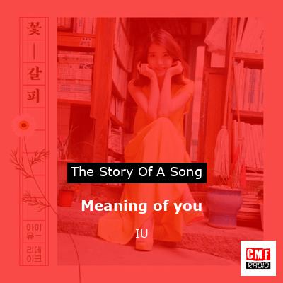 final cover Meaning of you IU