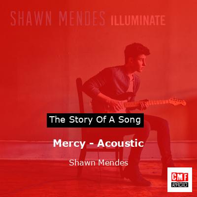 Mercy – Acoustic – Shawn Mendes