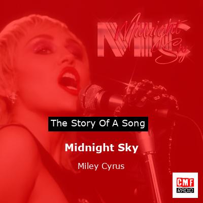 final cover Midnight Sky Miley Cyrus