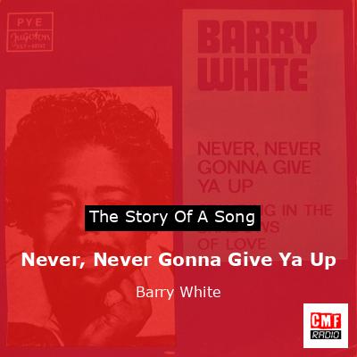 Never, Never Gonna Give Ya Up – Barry White