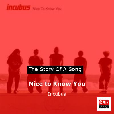 Nice to Know You – Incubus