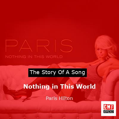 final cover Nothing in This World Paris Hilton