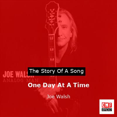 final cover One Day At A Time Joe Walsh