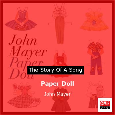 final cover Paper Doll John Mayer