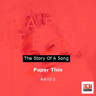 final cover Paper Thin Astrid S