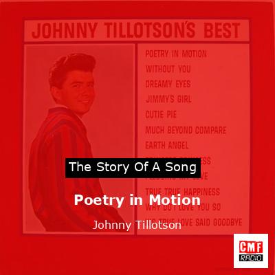 final cover Poetry in Motion Johnny Tillotson