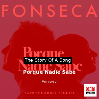 final cover Porque Nadie Sabe Fonseca