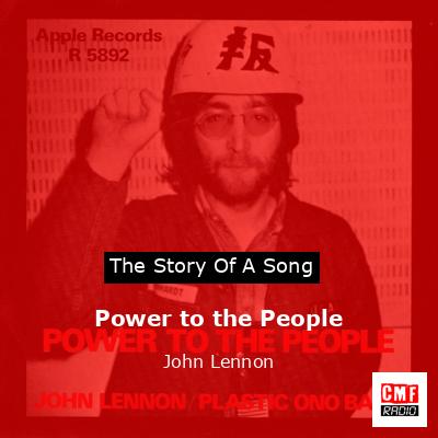 final cover Power to the People John Lennon