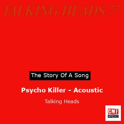 final cover Psycho Killer Acoustic Talking Heads