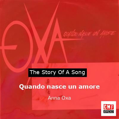 Quando nasce un amore – Anna Oxa