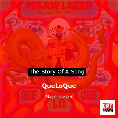 final cover QueLoQue Major Lazer