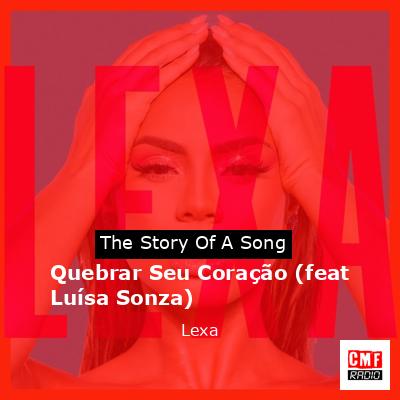 final cover Quebrar Seu Coracao feat Luisa Sonza Lexa
