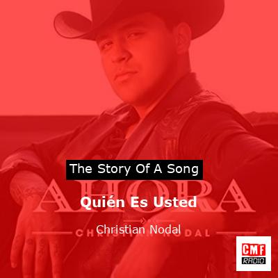 final cover Quien Es Usted Christian Nodal