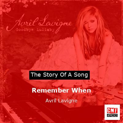 final cover Remember When Avril Lavigne