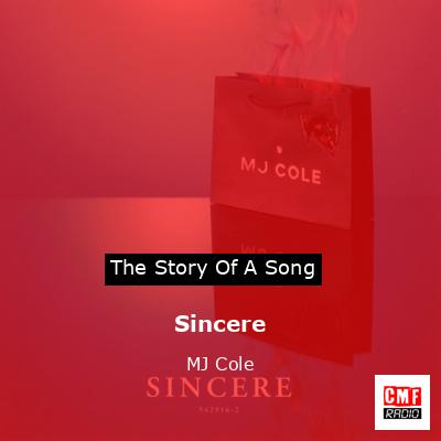 final cover Sincere MJ Cole