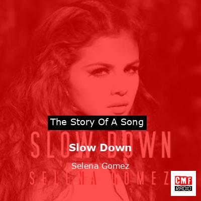 final cover Slow Down Selena Gomez