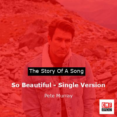 So Beautiful – Single Version – Pete Murray