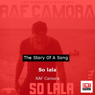 final cover So lala RAF Camora
