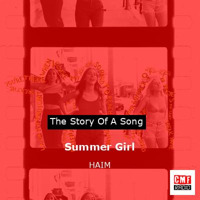 final cover Summer Girl HAIM