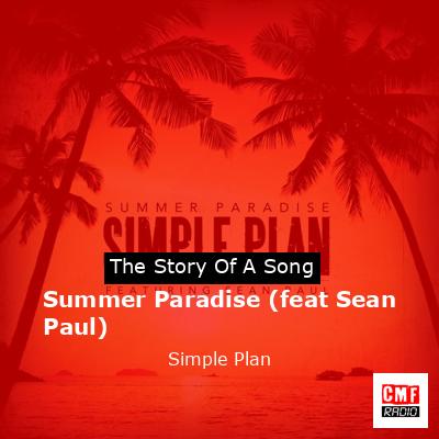 final cover Summer Paradise feat Sean Paul Simple Plan