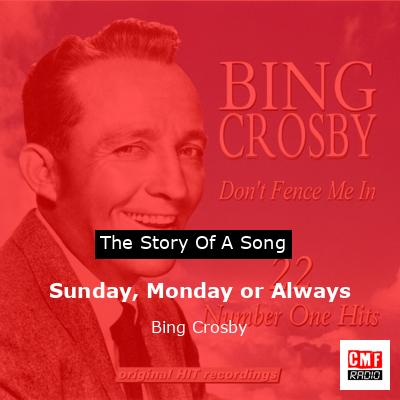 final cover Sunday Monday or Always Bing Crosby