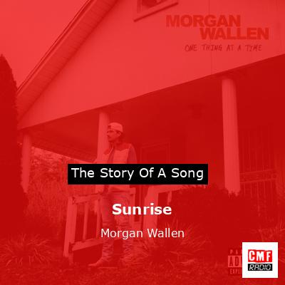 final cover Sunrise Morgan Wallen