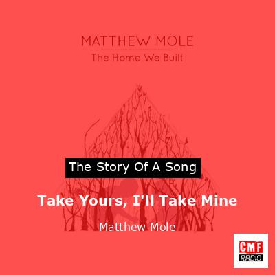 final cover Take Yours Ill Take Mine Matthew Mole